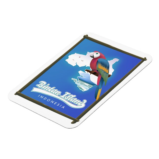 Insel Bintan Indonesien Reiseplan Magnet (Linke Seite)