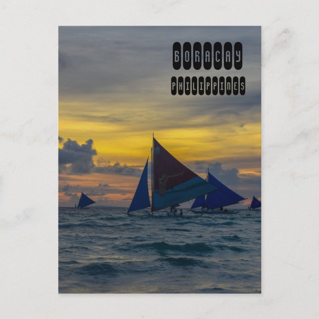 Insel Boracay Philippinen Postkarte (Vorderseite)