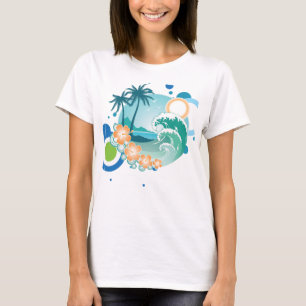 Insel-Brandungs-T - Shirt