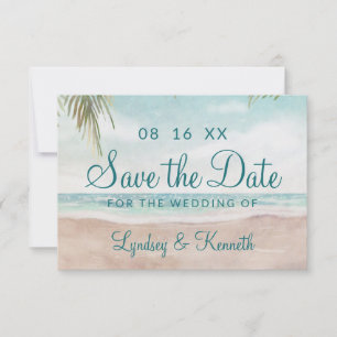 Insel Breeze gestrichen Strand Szene tropischen Oz Save The Date