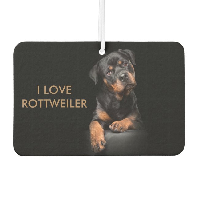 Insel Breeze Landschaft Rectangle Air Rottweiler Autolufterfrischer (Vorderseite)