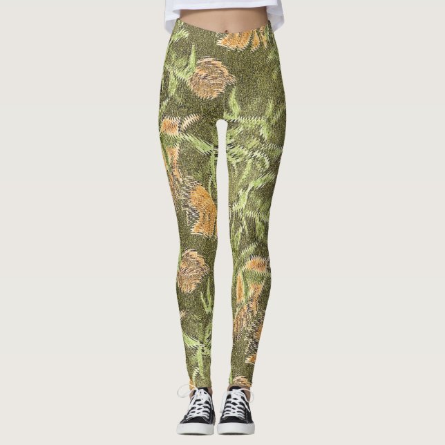 Insel Brown Leggings (Vorderseite)