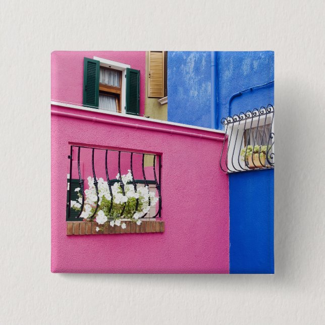 Insel Burano, Burano, Italien. Burano Button (Vorderseite)