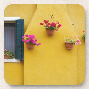 Insel Burano, Burano, Italien. Farbige Burano 3 Untersetzer