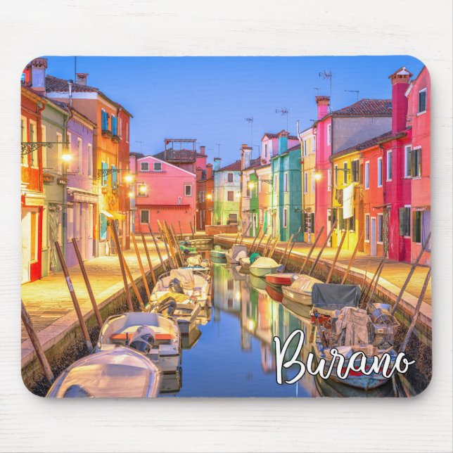 Insel Burano, Italien Mousepad (Vorne)