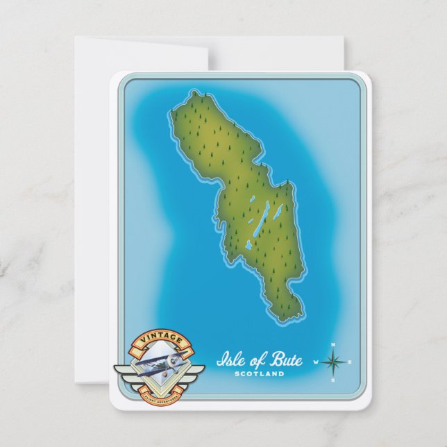 Insel Bute Karte (Vorderseite)