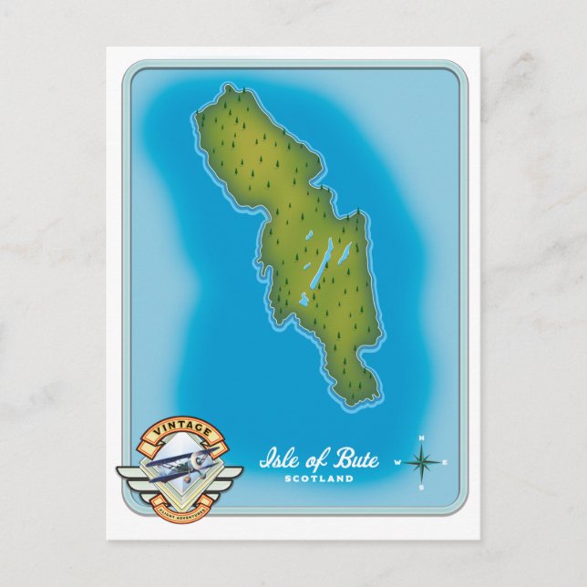 Insel Bute Karte (Vorderseite)