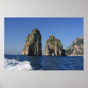 Insel Capri, Faraglioni Poster