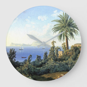 Insel Capri Italien Uhr Mauer im Mittelmeer