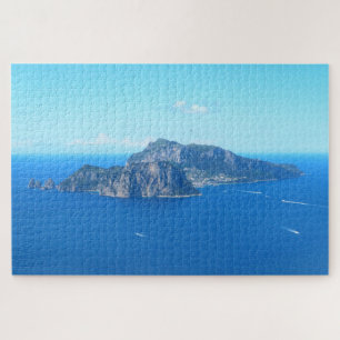 Insel Capri, Italien, umgeben von italienischem Me Puzzle