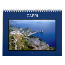 Insel Capri Wall Calendar - Faraglioni