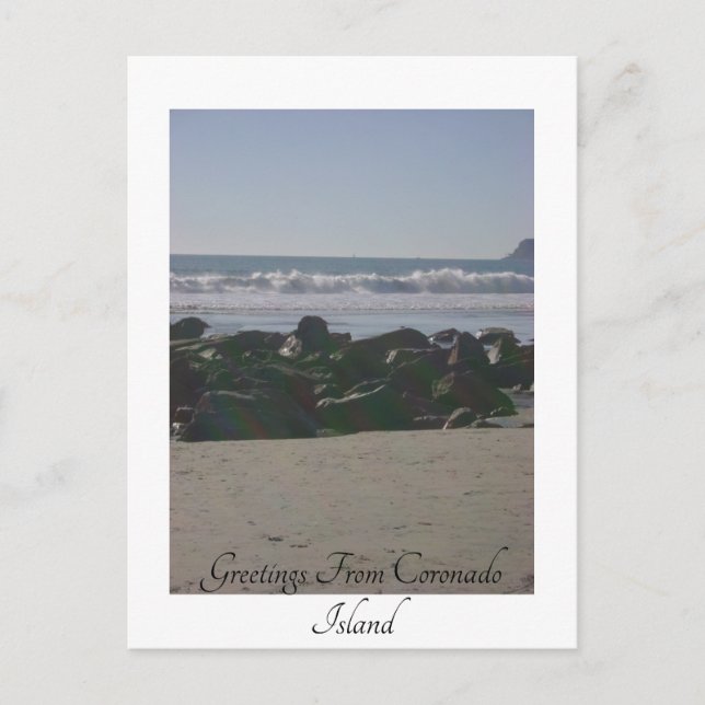 Insel Coronado Postkarte (Vorderseite)
