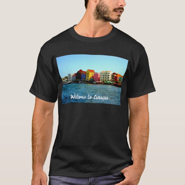 Insel Curacao Design von Admiro T-Shirt (Vorderseite)