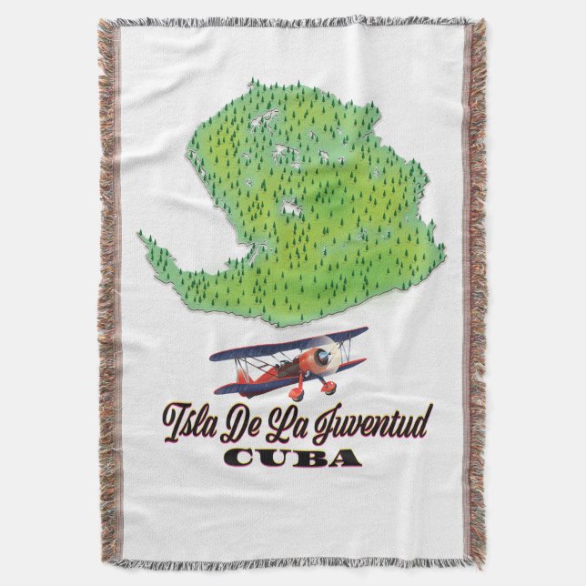 Insel der Jugend Kuba Decke (Vorderseite Vertikal)