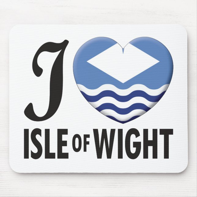 Insel der Wight-Liebe Mousepad (Vorne)