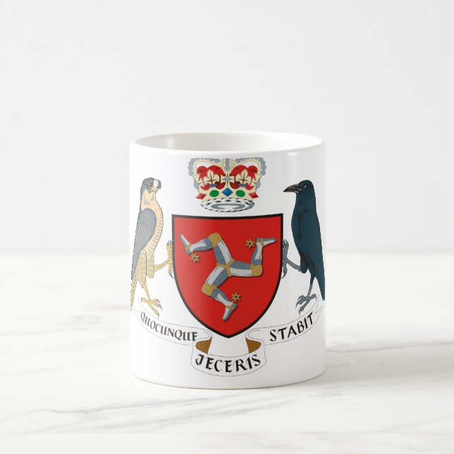 Insel des Mannemblems Tasse (Mittel)