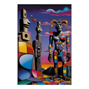 Insel des Osters Bunnyman - Ken Gage Art Poster