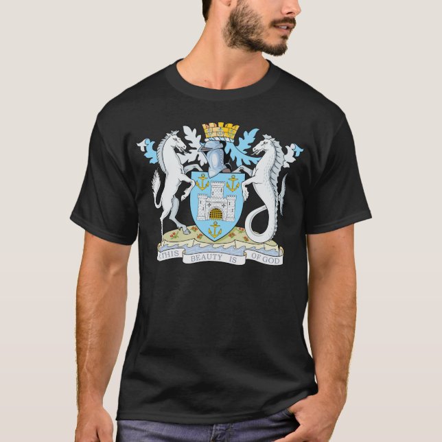 Insel des Wight-Wappens T-Shirt (Vorderseite)