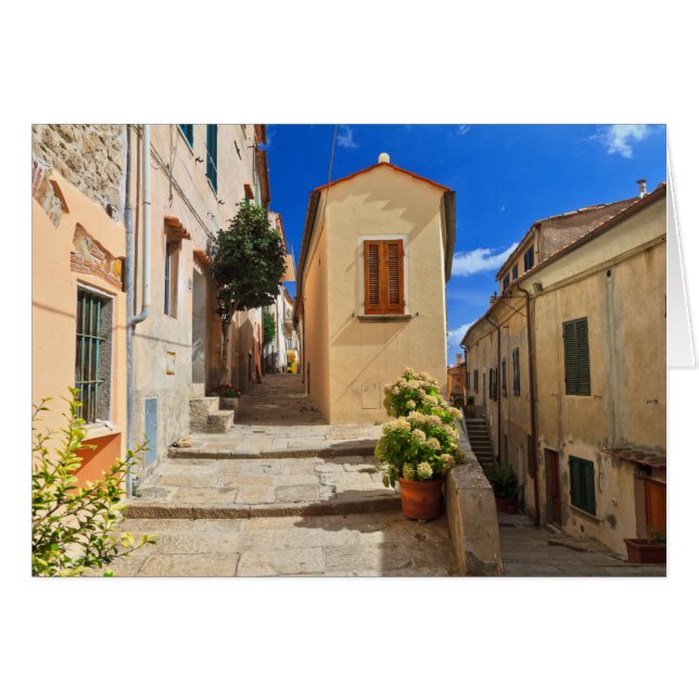 Insel Elba - Aussicht auf Marciana (Vorderseite (Horizontal))