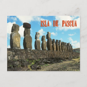 Insel Ester (Isla de Pascua) Postkarte
