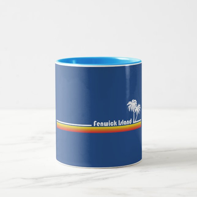 Insel Fenwick, Delaware Zweifarbige Tasse (Mittel)