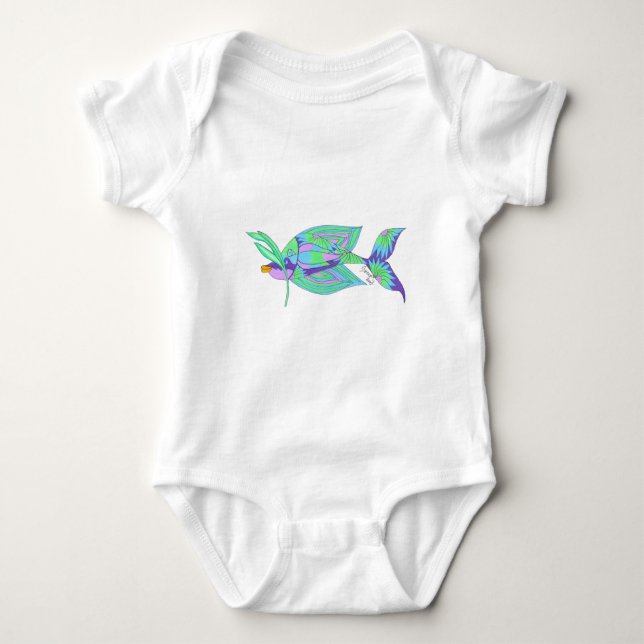 Insel-Fische Baby Strampler (Vorderseite)