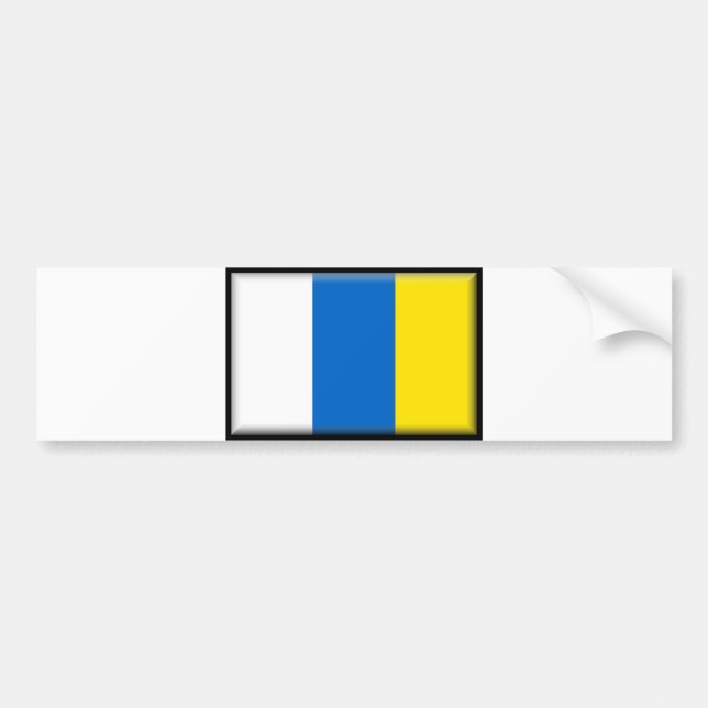 Insel-Flagge Autoaufkleber (Vorne)