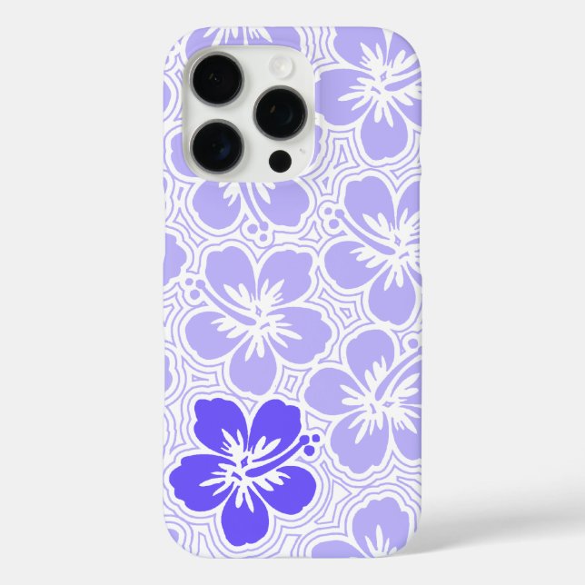 Insel Floral Hawaiianischer Hibiskus Pinstriped Li Case-Mate iPhone Hülle (Rückseite)