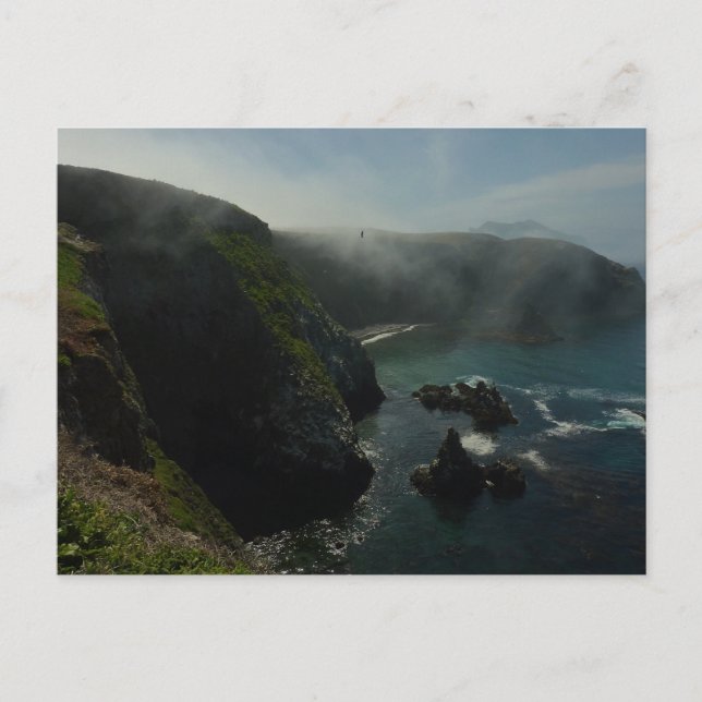 Insel Foggy Anacapa auf den Kanalinseln Postkarte (Vorderseite)