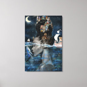 Insel Frau Canvas Print Leinwanddruck