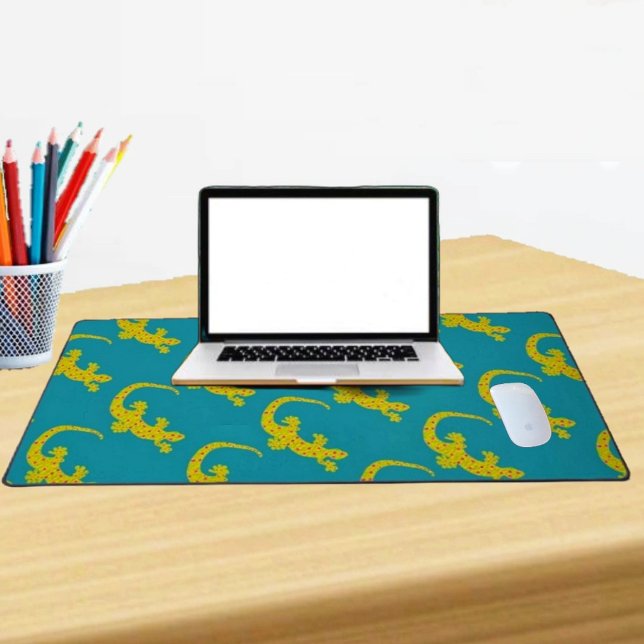 Insel Gecko Schreibtischunterlage (Desk mats are just the thing your kid needs, for computer tools, and supplies!)