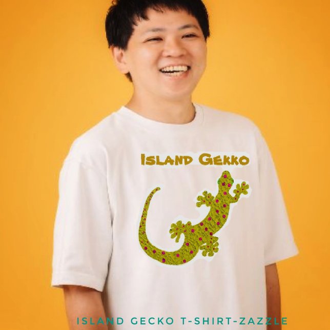 Insel Gecko T-Shirt (Von Creator hochgeladen)