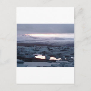 Insel Gletscherlagune Postkarte