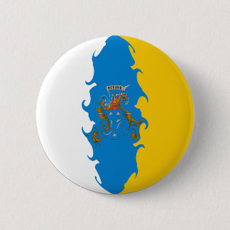 Insel-Gnarly Flagge Button