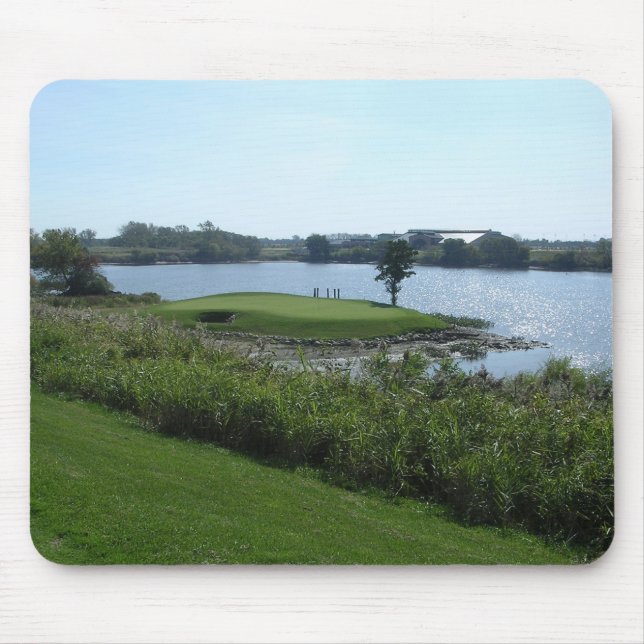 Insel-Golf-Loch Mousepad (Vorne)