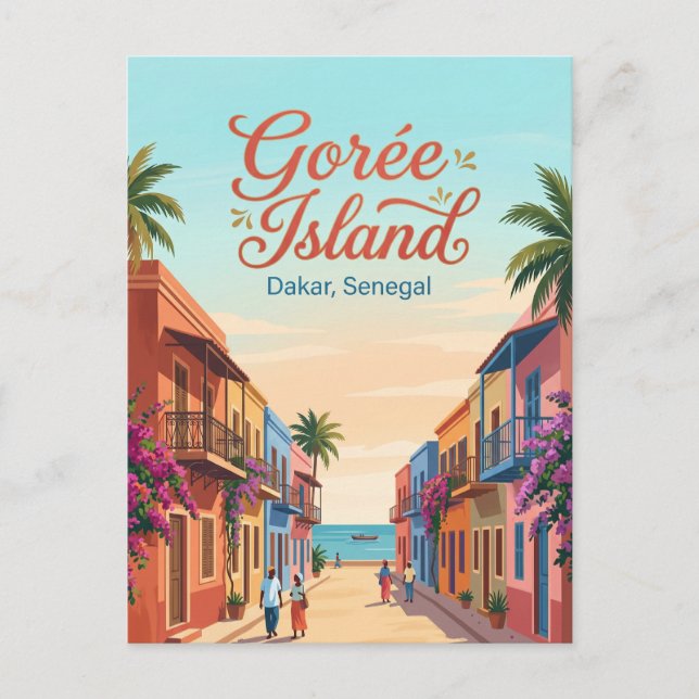 Insel Gorée Senegal Postkarte (Vorderseite)
