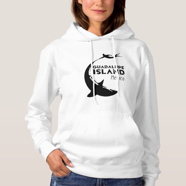 Insel Guadalupe Mexiko | Tauchen mit Haien Hoodie (Vorderseite)