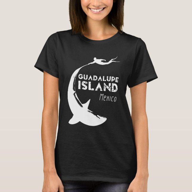 Insel Guadalupe Mexiko | Tauchen mit Haien T-Shirt (Vorderseite)