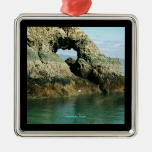 Insel Gull, Alaska Silbernes Ornament