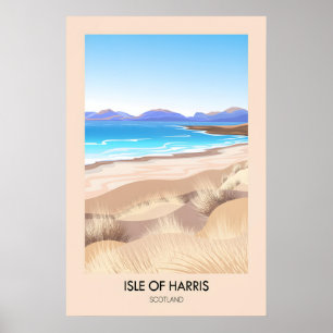 Insel Harris Schottland Reiseplakat Poster