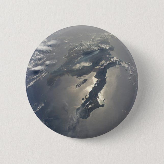 Insel Hispaniola mit Sunglin Button (Vorderseite)
