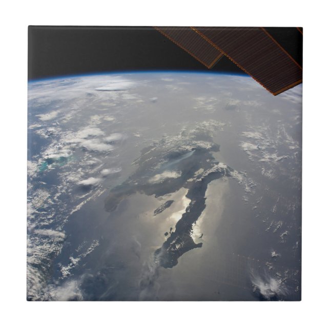 Insel Hispaniola mit Sunglin Fliese (Vorderseite)