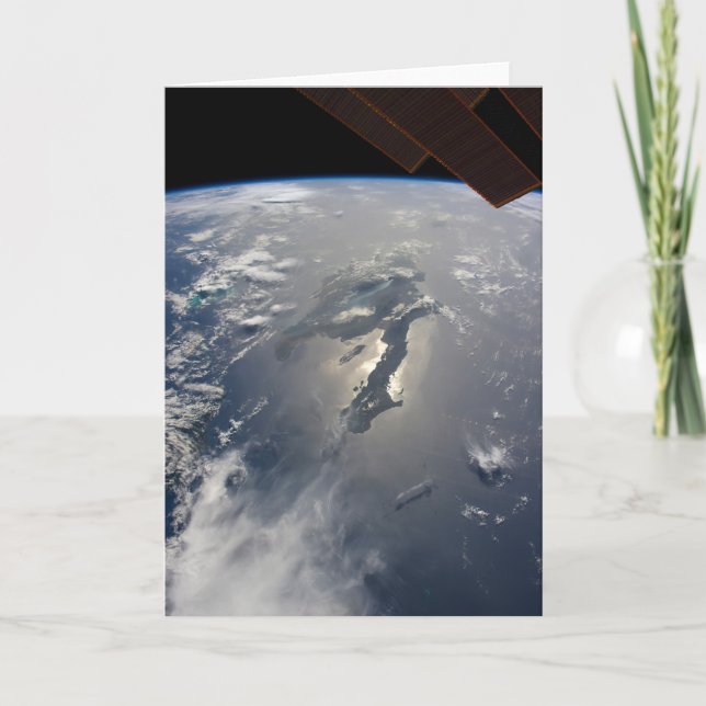 Insel Hispaniola mit Sunglin Karte (Vorderseite)