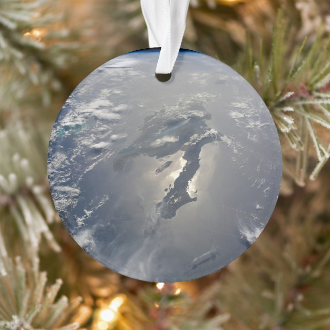 Insel Hispaniola mit Sunglin Ornament (Baum)