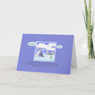 Insel Hitchhiker "HELP"! Freundschaft Karte