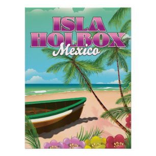 Insel Holbox Mexiko Poster