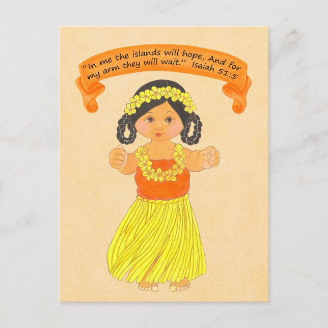 Insel Hope~Scripture~Print Postkarte (Vorderseite)