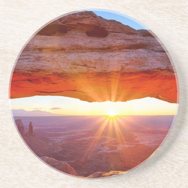 Insel im Himmel Getränkeuntersetzer (Vorne)