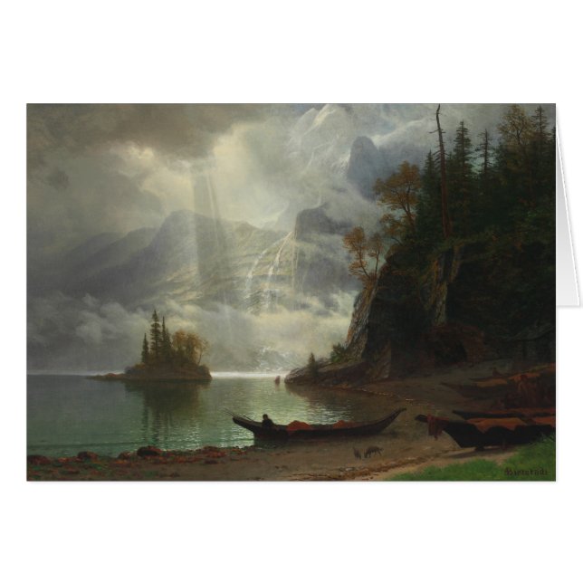 Insel im See (Öl auf Leinwand) (Vorderseite (Horizontal))