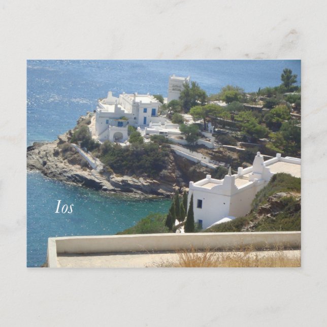 Insel Ios! Postkarte (Vorderseite)